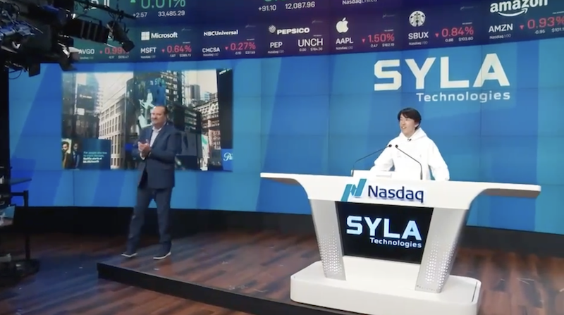 SYLA Technologies Rings the Nasdaq Stock Market Opening Bell